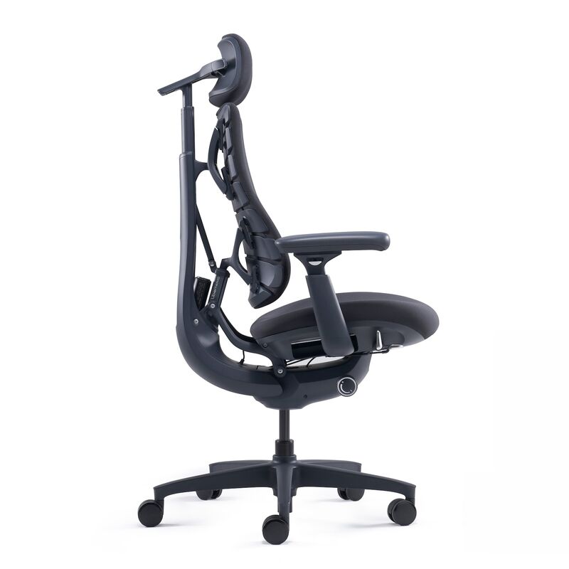 LiberNovo Bürostuhl Ergonomischer Stuhl Omni Schwarz 4D Armlehnen 48cm Komfort - 6978343440378
