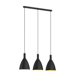 B-Ware Arcchio Arthuria Hängeleuchte Pendelleuchte Deckenlampe Lampe 3-fl. schwarz E27