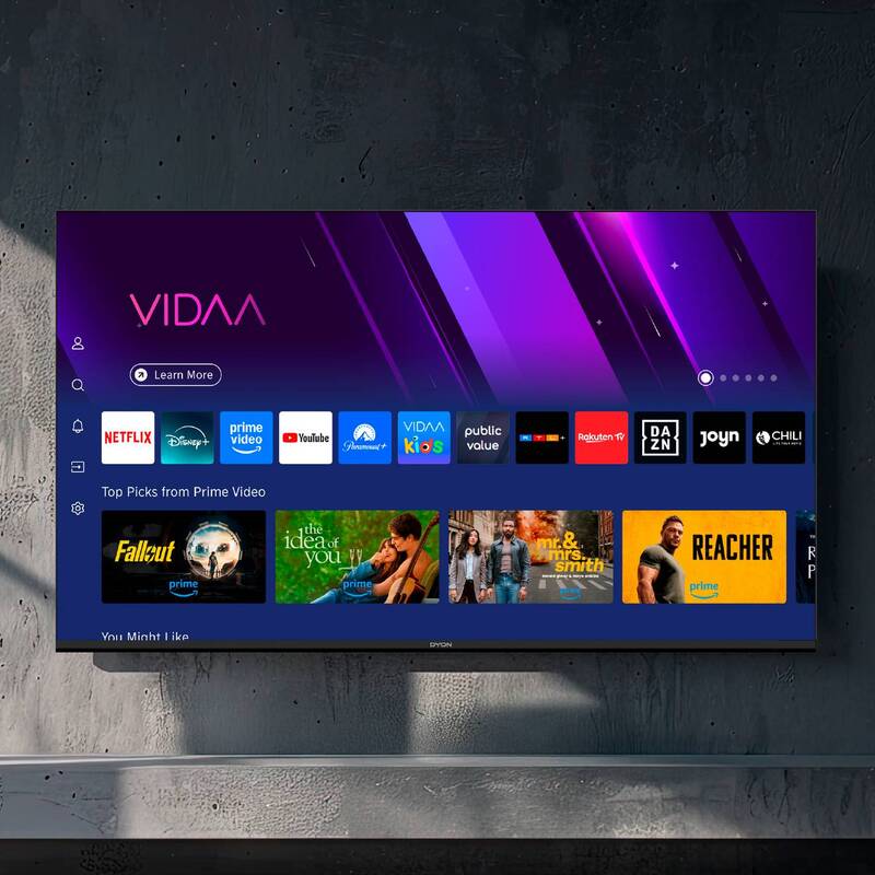 Dyon SMART 24 VX LED-TV 24 Zoll HD ready WLAN DVB-T2 DVB-C DVB-S2 Schwarz - 4260552542724