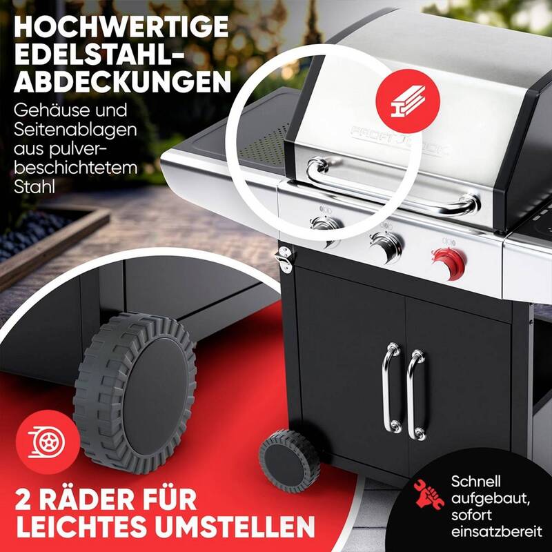 Proficook, Grill a Gas, Gasstandgrill (10kW) - 4006160013108