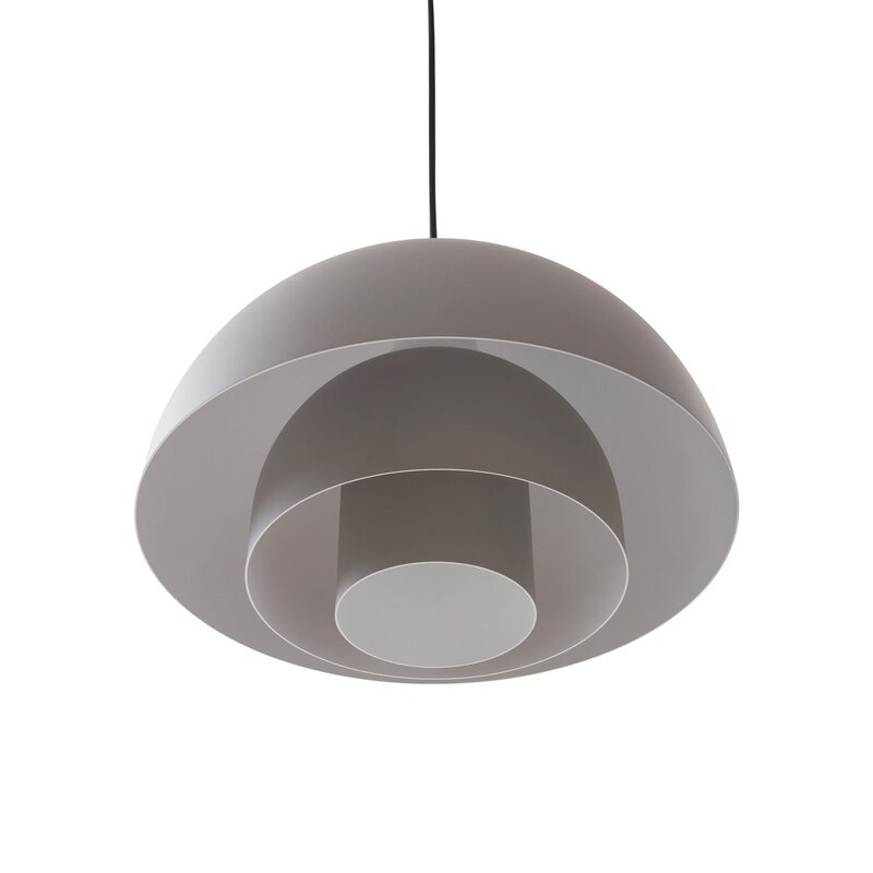 Lucande Pendelleuchte Hängeleuchte LED grau Aluminium Lampe Leuchte 40 cm - 4251911768305