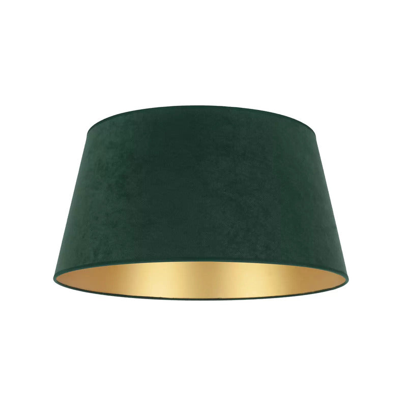 Lampenschirm Cone 25,5 cm dunkelgrün gold Leuchte Lampe Stehlampe Spot Schirm - 5903689185486