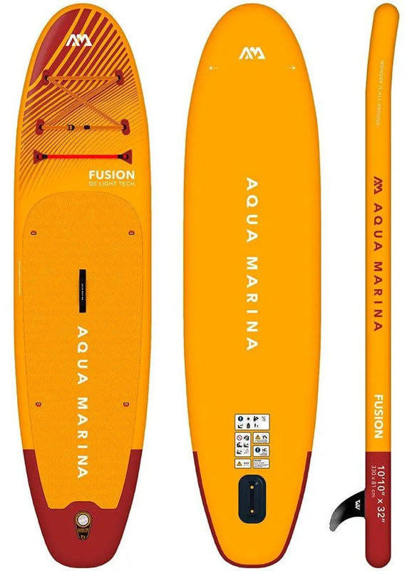 Aqua Marina SUP Board Fusion 330cm Allround Paddelbrett Gelb für Abenteuer 2026 - 6954521608891