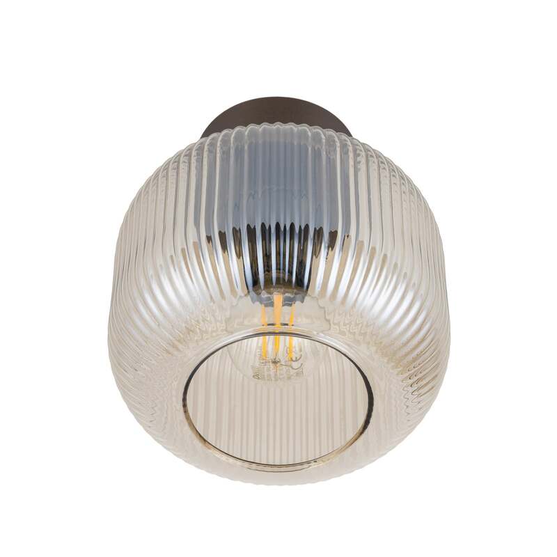 TK Lighting Deckenleuchte Salvia LED Lampe dimmbar braun cognac Ø15cm E14 Licht - 5906135113583