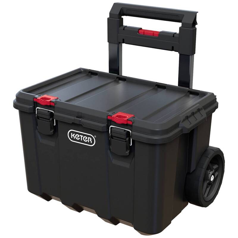 STACK N ROLL Werkzeugkasten unbestückt schwarz 150 l 35 kg Keter - 7290112634856