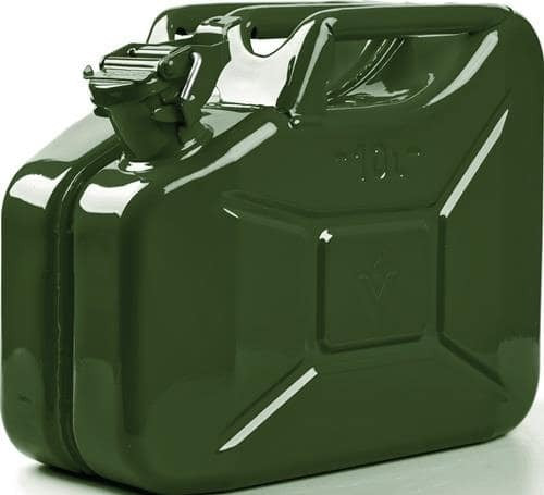 VALPRO Kraftstoffkanister 10l Olivgrün Transportkanister Benzin Diesel TüV - 4750553000021