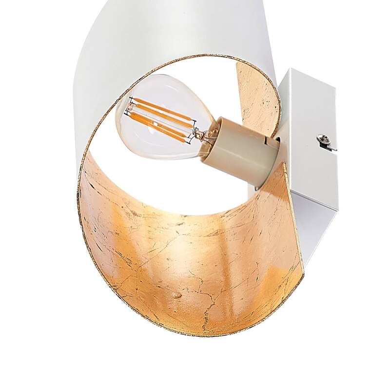 Lindby Wandleuchte Desirio LED Wandlampe dimmbar Akzentbeleuchtung weiß gold - 4251911712827