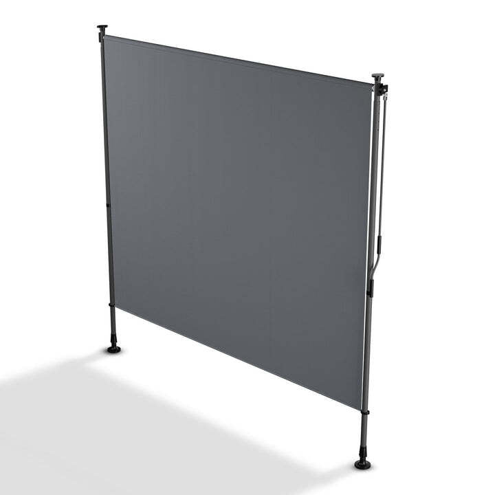 Senkrechtmarkise Barbados 200x310 grau Höhenverstellbar UV-beständig Sichtschutz - 4262437183848
