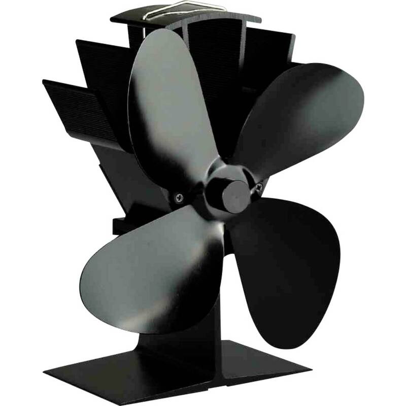 Firefix Ofenventilator Heizlüfter schwarz stromlos geräuschlos Wärmeverteilung - 4017537648458