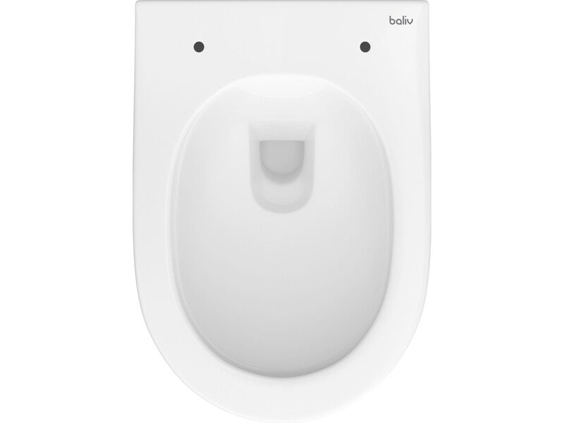 baliv Wand WC Kingston spülrandlos Keramik Toilette mit Absenkautomatik weiß - 4007874013392