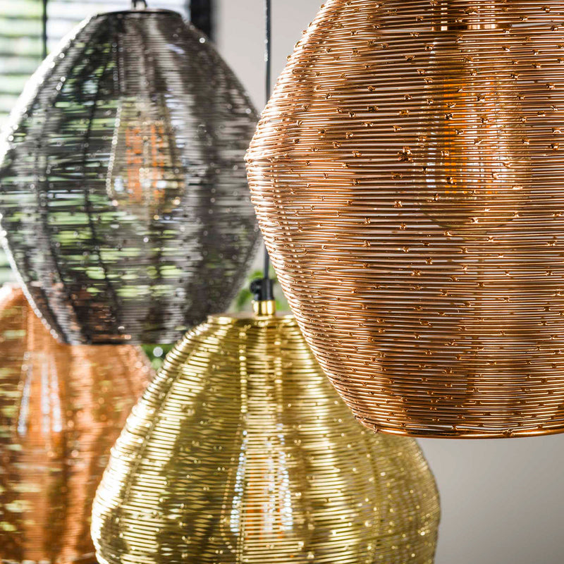Hängeleuchte Spoelamp 5-flammig LED Pendelleuchte dimmbar bunt metallic 118x23cm - 8713244072727