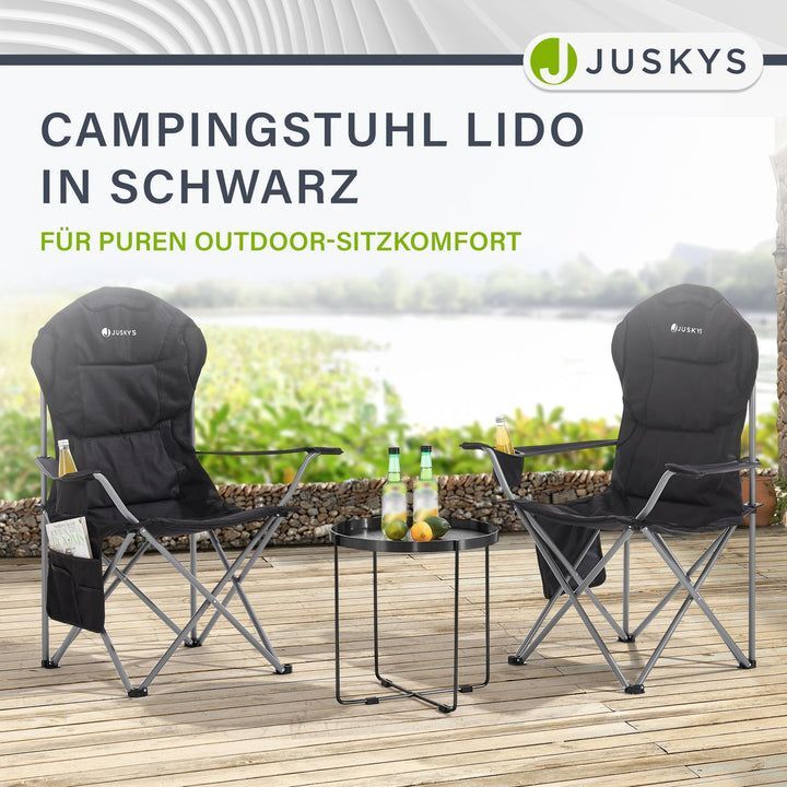 Campingstuhl Lido Klappstuhl gepolstert mit Getränkehalter und Tasche leicht 78 - 4260565528753