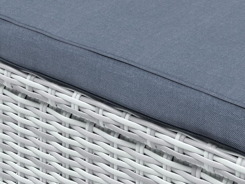 Loungegruppe Luciara 6-teilig Gartenmöbel Stahl Polyrattan Hellgrau-Anthrazit - 4007875112629