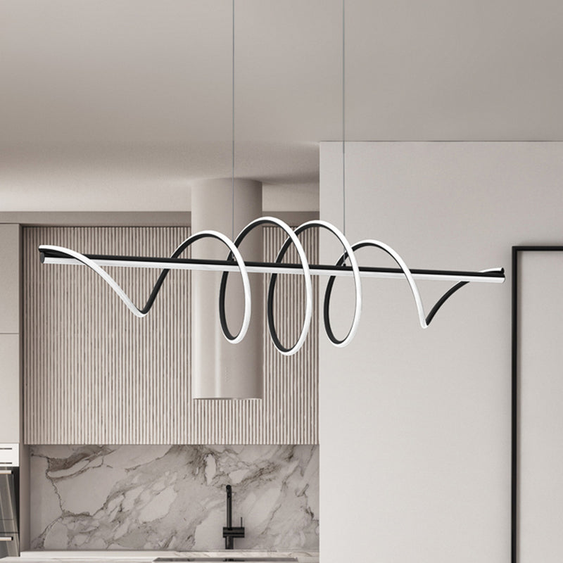LED Hängelampe Pendelleuchte Leuchte Kunststoff Metall schwarz Twist 110 cm218 - 5902693786085