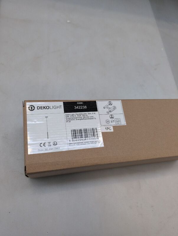 Deko Light Pendelleuchte Hängeleuchte 342238 LED dimmbar warmweiß Aluminium - 4042943177803
