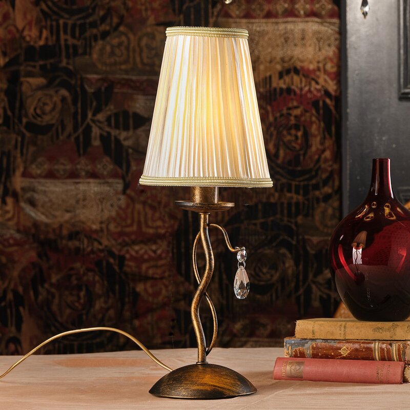 ONLI Delia Tischleuchte Leuchte Lampe bronze Eisen 42 cm SIEHE TEXT/FOTO - 8030626545489