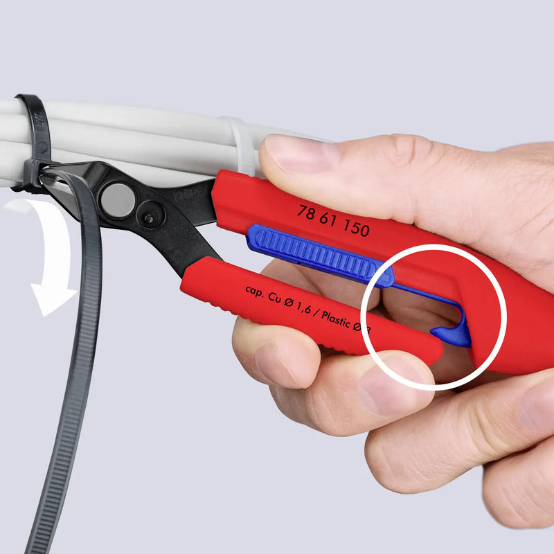 Knipex Seitenschneider Elektrotechnik 158mm Slim Knips Zange schwarz 7861150 - 4003773093831