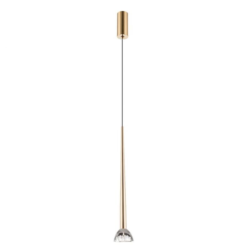 Viokef Pendelleuchte Hängeleuchte Rina Transparent Gold LED Modul Leuchte - 5201769152954