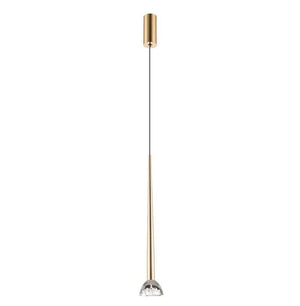 B-Ware Viokef Pendelleuchte Hängeleuchte Rina Transparent Gold LED Modul Leuchte
