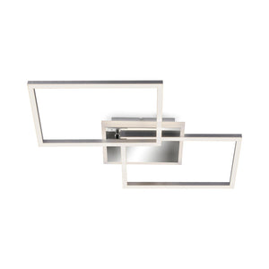 B-Ware Briloner LED-Deckenlampe Frame Deckenlampe Deckenlicht 2-flammig LED aluminium