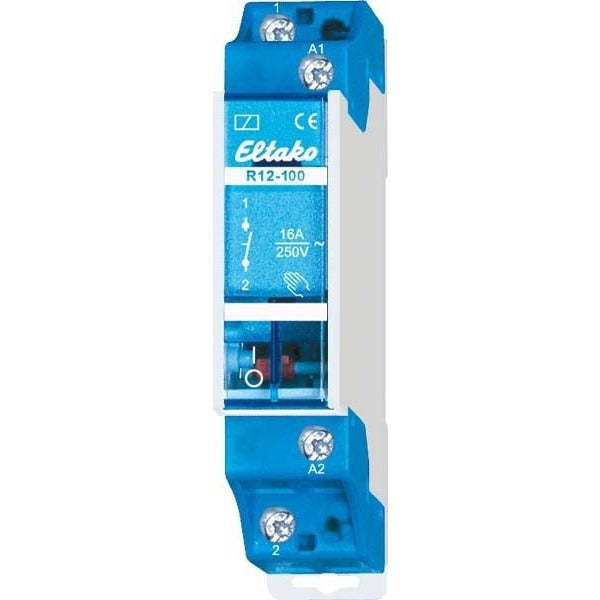Eltako Schaltrelais R12-100-8V 8A 1 Schließer 3680W DIN-Schiene 8V AC 230V - 4010312200414