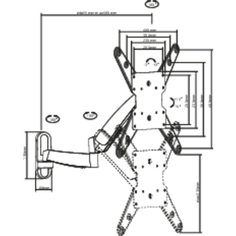 SpeaKa Professional SP-2518260 SuperFlex TV Wandhalterung neigbar schwenkbar - 4016138841817