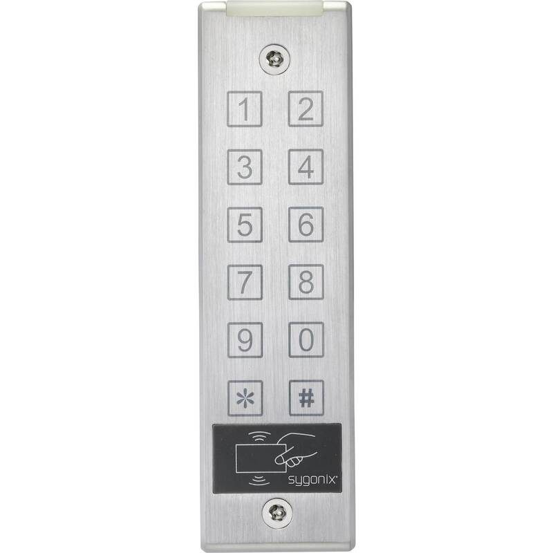 Sygonix SY-4777290 Code-Tastatur mit RFID Aufputz 12 V/DC 24 V/DC Touchscreen - 4064161187419