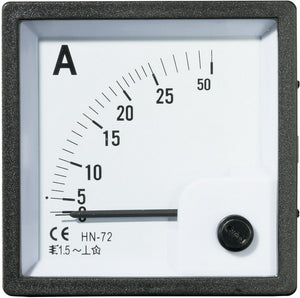 B-Ware VOLTCRAFT AM-72X72/25A 0A bis 25A 7 mm x 72mm Analog- 9 STÜCK