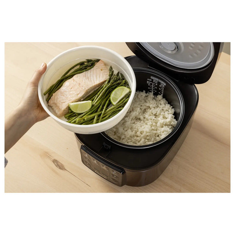 Panasonic Reiskocher Reisekocher Fuzzy-Logic BPA-frei 1,5l schwarz tragbar 770W - 5025232983728