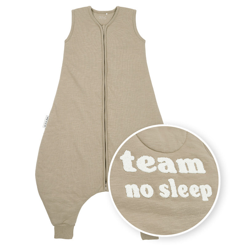 MEYCO Schlafoverall Schlafanzug Jumper Team No Sleep Slub Baumwolle 80 cm - 4054703840643