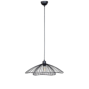 B-Ware Opviq Hängeleuchte Pendelleuchte Leuchte Tel schwarz Metall Ø 50 cm E27 LED
