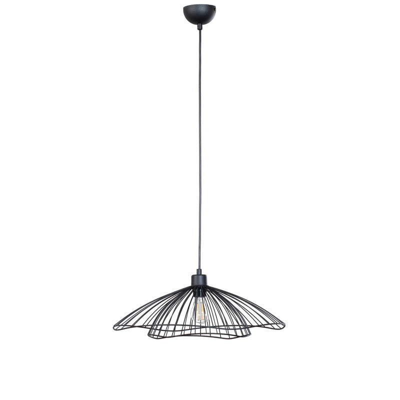 Opviq Hängeleuchte Pendelleuchte Leuchte Tel schwarz Metall Ø 50 cm E27 LED - 8684283478743