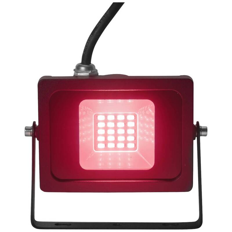 Eurolite LED Außenstrahler Flutlicht UV Strahler rot Aluminium Außenbereich 10 W - 4026397692860