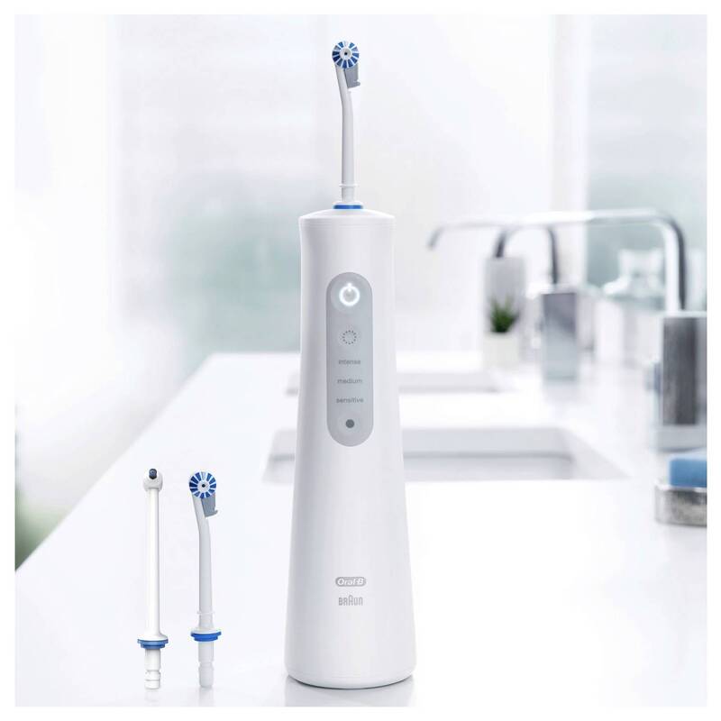 Oral-B Munddusche Zahnreiniger Aquacare 6 Oxyjet Weiß Wasserstrahl Zahnspange - 4210201436294