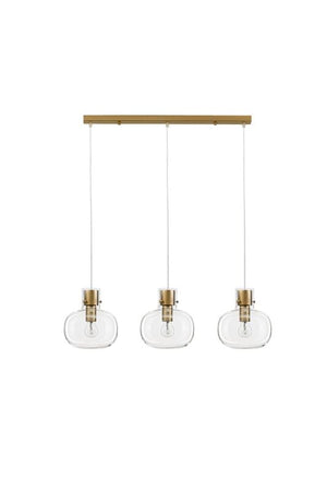 B-Ware Nova Luce Pendelleuchte Hängeleuchte CINZIA E27 LED 3-flammig Gold dimmbar Lampe
