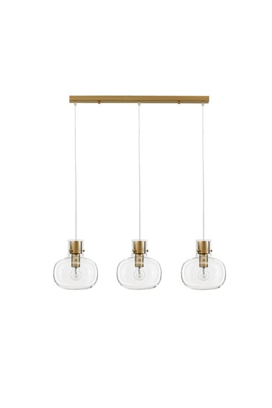 Nova Luce Pendelleuchte Hängeleuchte CINZIA E27 LED 3-flammig Gold dimmbar Lampe - 5212017431134