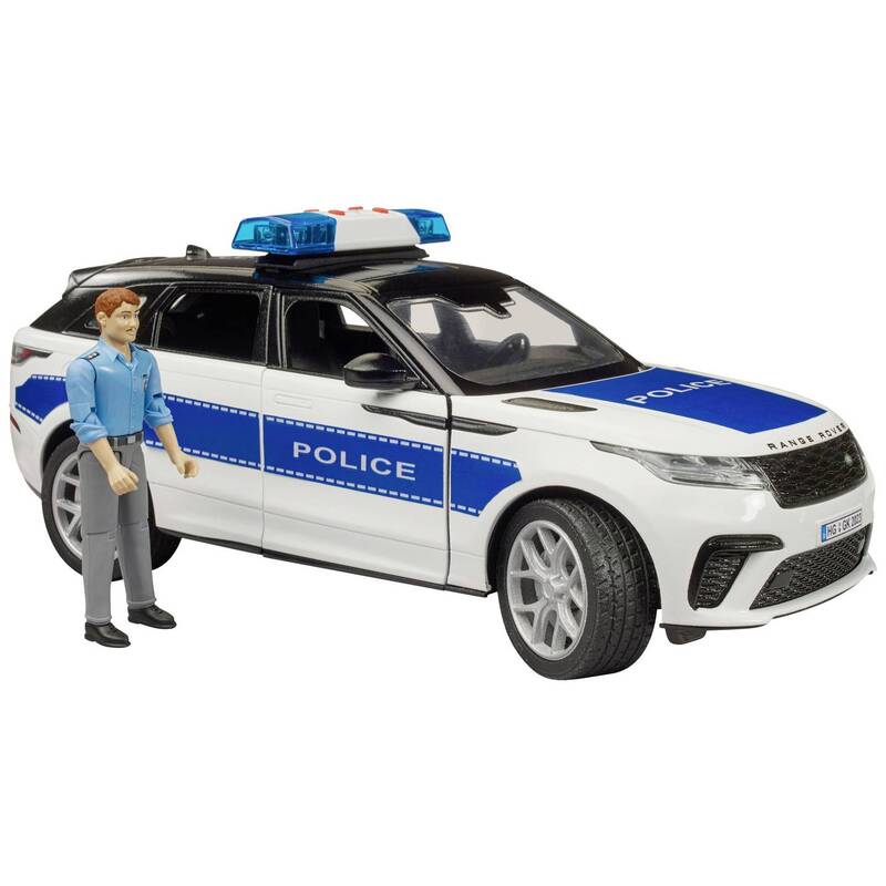 Bruder PKW Modell Einsatzfahrzeug Modell Velar Polizei Fertigmodell Rover - 4001702028909