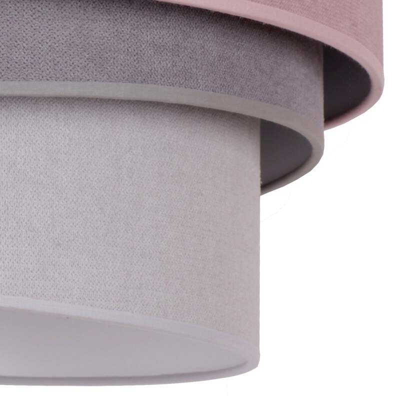 Euluna Deckenlampe Deckenleuchte Pastell Trio LED Lampe dimmbar pink grau Ø60cm - 5903689184076