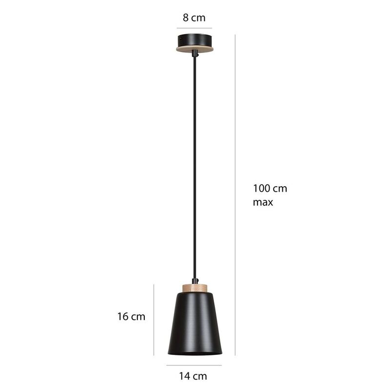 Emibig Hängeleuchte Bolero 1-flammig LED Pendelleuchte Lampe dimmbar schwarz - 5901738892415