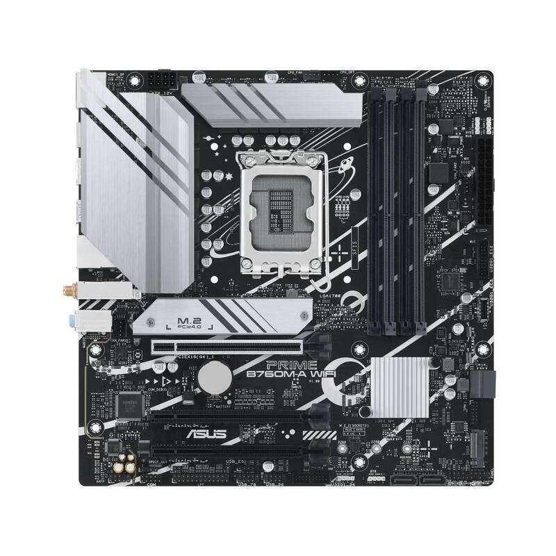 Asus Mainboard Micro-ATX PRIME B760M-A WIFI LGA 1700 Intel B760 128GB DDR5 - 4711387131435