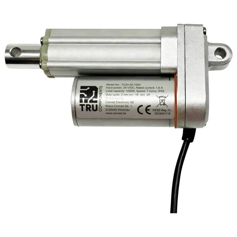 TRU COMPONENTS Elektrozylinder TC24-50-1000 24V DC Schubkraft 1000N Hublänge - 4064161472027
