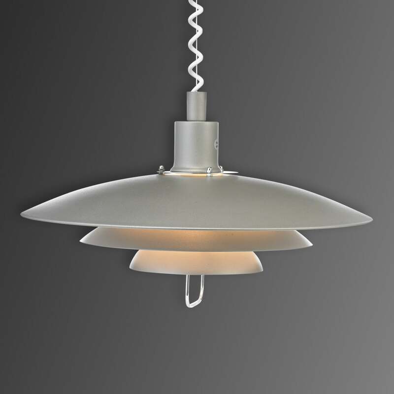 Markslöjd Hängeleuchte Kirkenes LED Pendelleuchte dimmbar grau chrom 26cm Höhe - 7330024512764