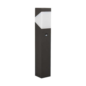 B-Ware Lucande Sockelleuchte Kiran LED Außenlampe mit Bewegungsmelder grau 60 cm IP44