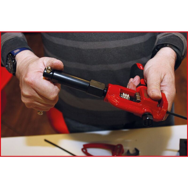 KS Tools Universal-Bördelgerät Flarefix 1 hydraulisch 16-tlg für KFZ - 4042146373248