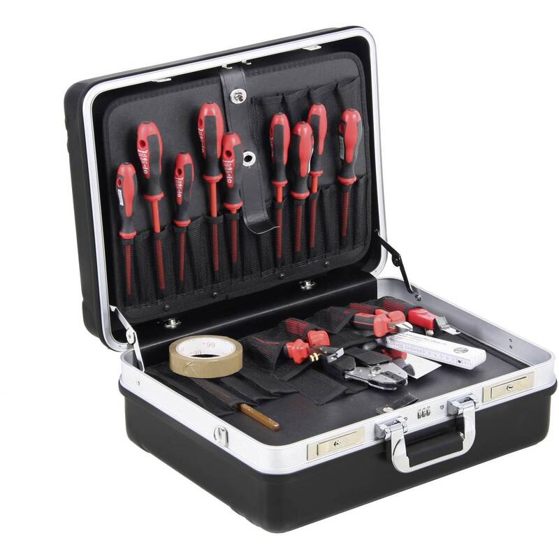 Allit Werkzeugkoffer unbestückt Werkzeugkasten Set schwarz ABS 500x400x220mm - 4005187222258