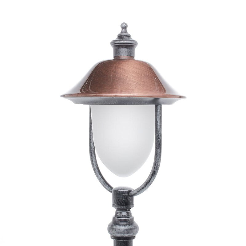 LCD Wegeleuchte Gartenleuchte Peggy Kupfer schwarz silber Aluminium Kupfer - 8033239350914