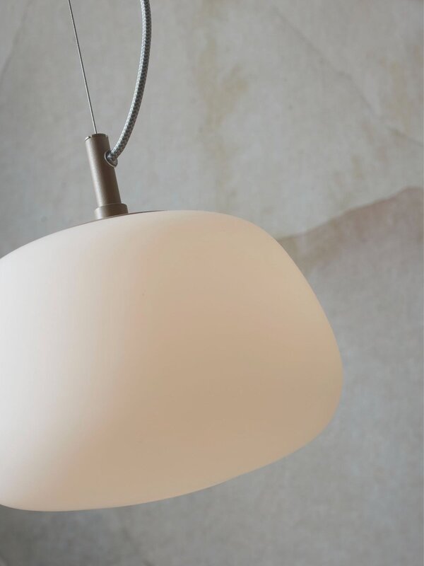 IT'S ABOUT ROMI Hängeleuchte Sapporo Ø 24 cm Glas Weiss Beige einflammig - 8716248094320
