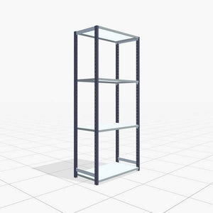 B-Ware Fachbodenregal FBX 4000 2250x1029x400mm 5 Ebenen 175kg Fachlast  2er Set