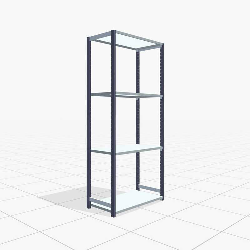 Fachbodenregal FBX 4000 2250x1029x400mm 5 Ebenen 175kg Fachlast  2er Set - 4047385850086