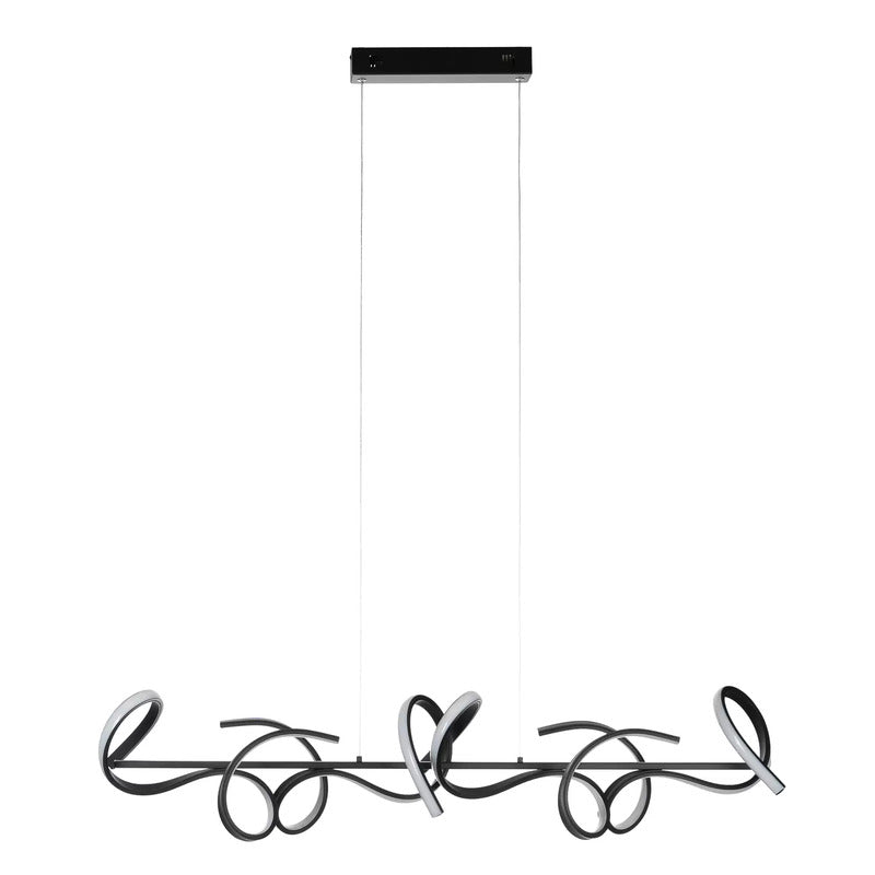 Lindby Zaylee LED-Hängelampe dimmbar schwarz Pendelleuchte Leucht Deckenlampe - 7620095